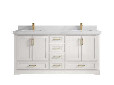 Boston 72 in. W x 22 in. D Double Sink Bathroom Vanity - Willow Bath and Vanity