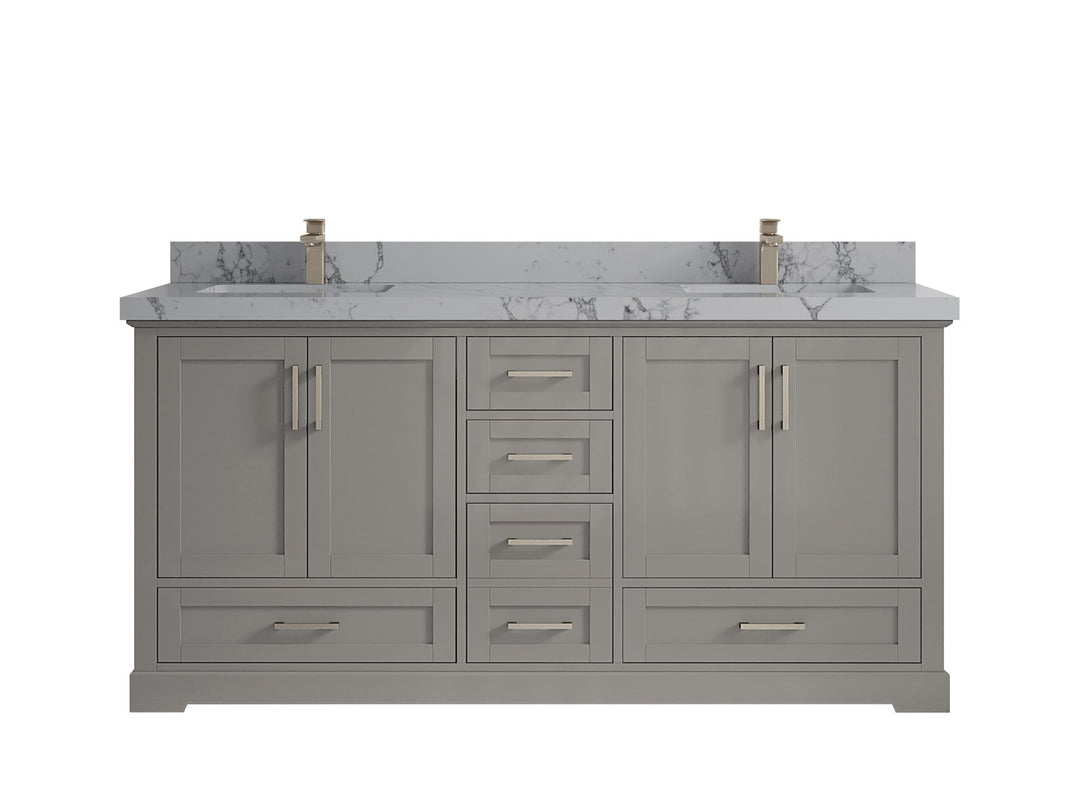 Boston 72 in. W x 22 in. D Double Sink Bathroom Vanity - Willow Bath and Vanity