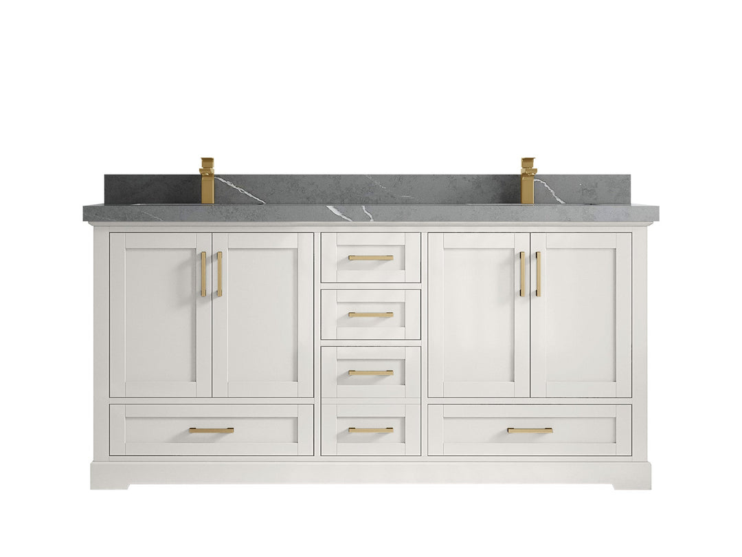 Boston 72 in. W x 22 in. D Double Sink Bathroom Vanity - Willow Bath and Vanity