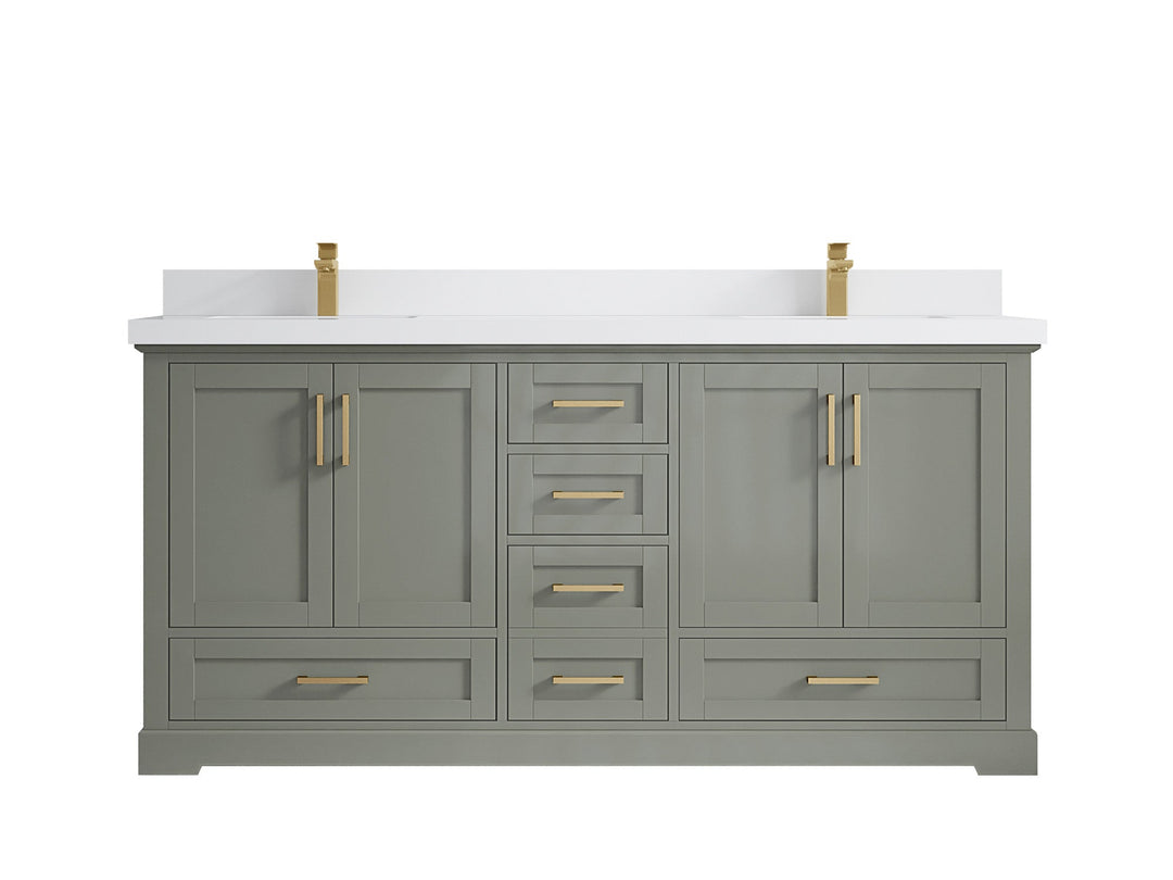 Boston 72 in. W x 22 in. D Double Sink Bathroom Vanity - Willow Bath and Vanity