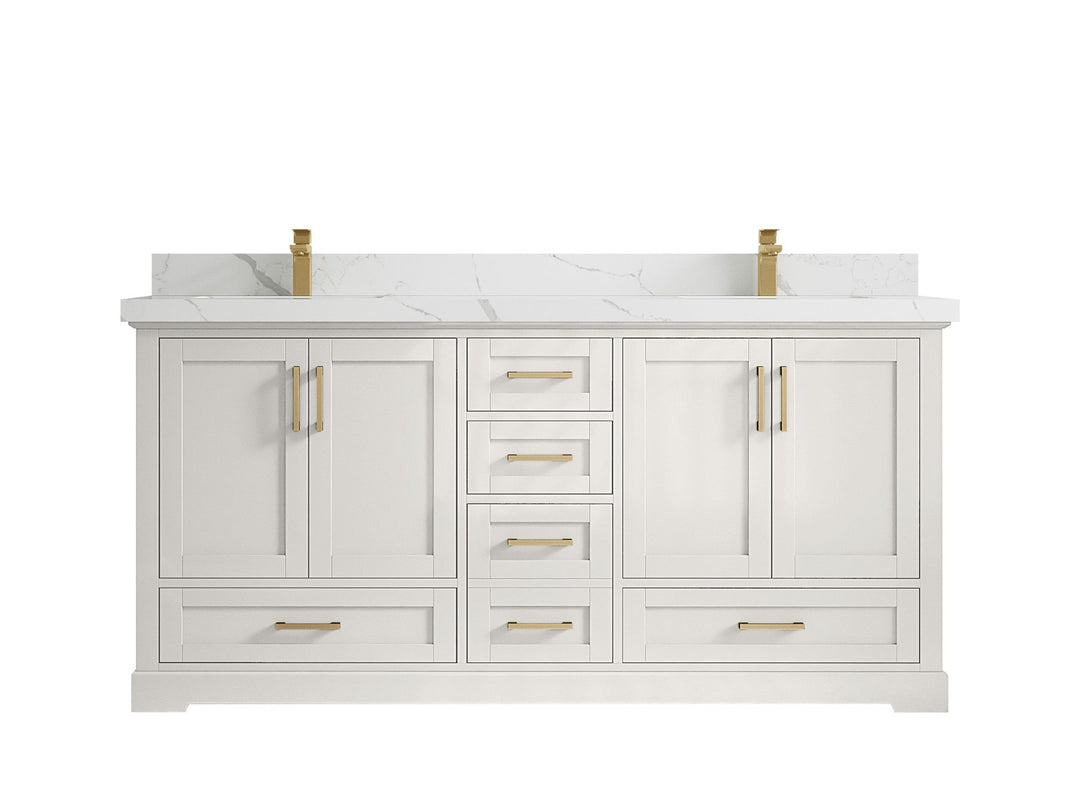 Boston 72 in. W x 22 in. D Double Sink Bathroom Vanity - Willow Bath and Vanity