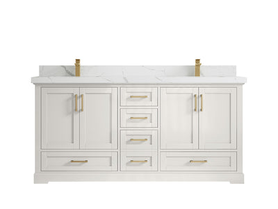 Boston 72 in. W x 22 in. D Double Sink Bathroom Vanity - Willow Bath and Vanity