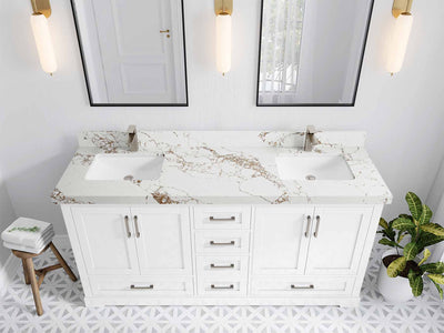 Boston 72 in. W x 22 in. D Double Sink Bathroom Vanity - Willow Bath and Vanity