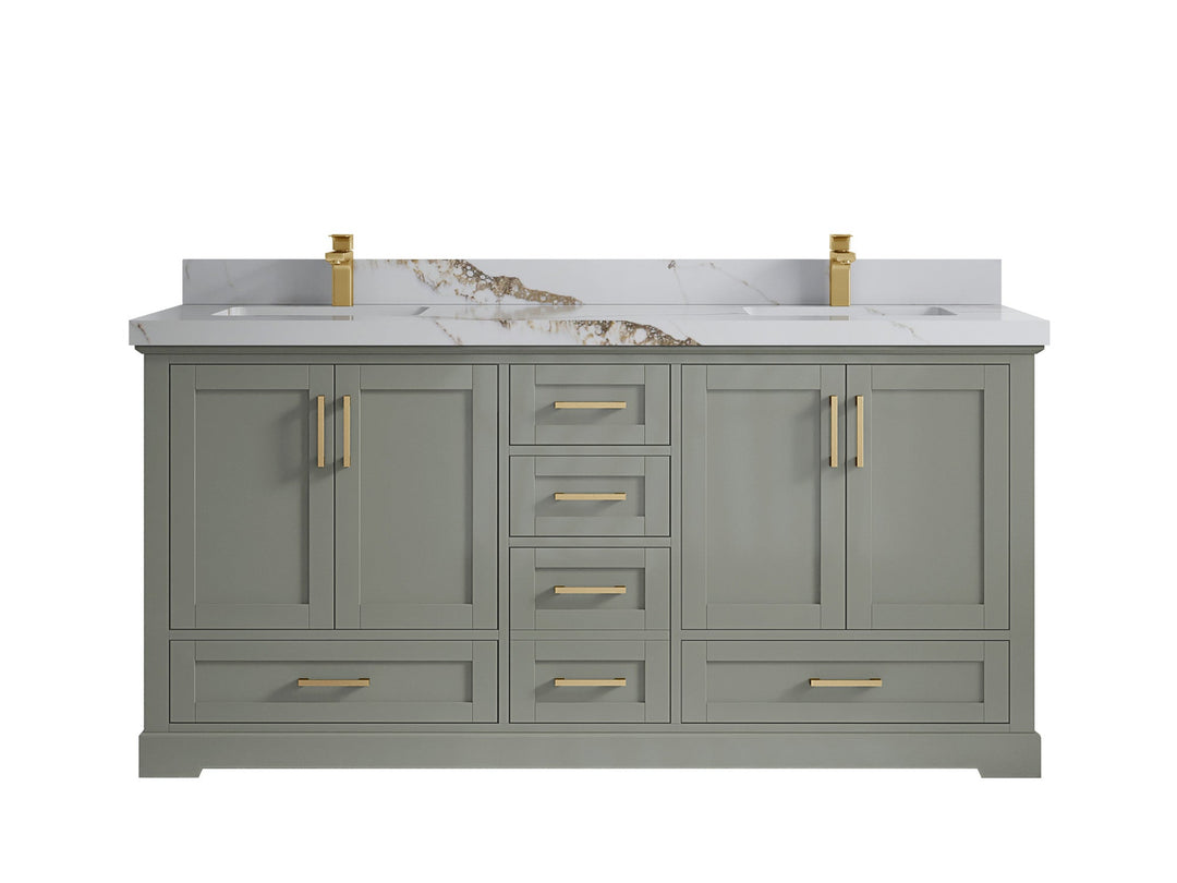 Boston 72 in. W x 22 in. D Double Sink Bathroom Vanity - Willow Bath and Vanity