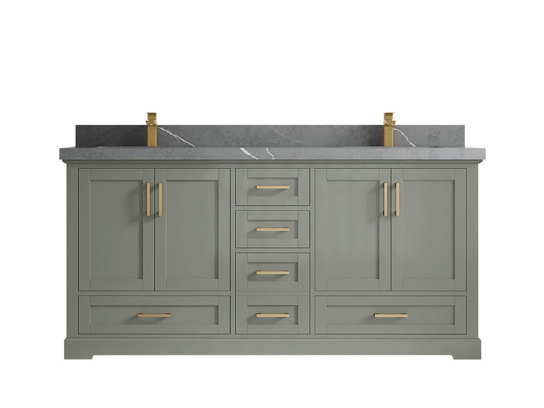 Boston 72 in. W x 22 in. D Double Sink Bathroom Vanity - Willow Bath and Vanity