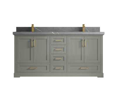 Boston 72 in. W x 22 in. D Double Sink Bathroom Vanity - Willow Bath and Vanity
