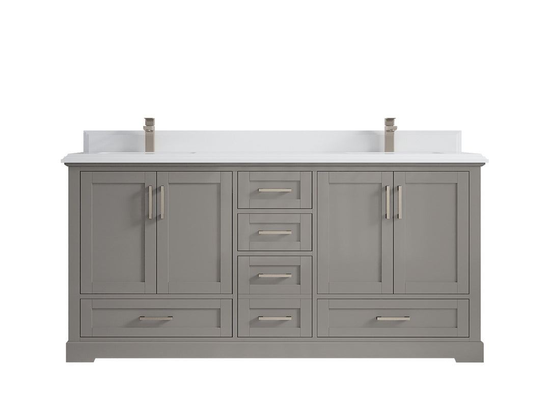 Boston 72 in. W x 22 in. D Double Sink Bathroom Vanity - Willow Bath and Vanity