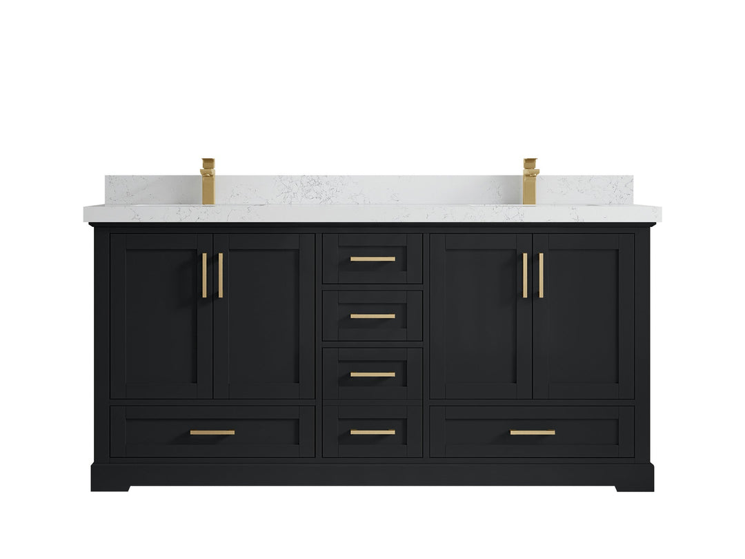 Boston 72 in. W x 22 in. D Double Sink Bathroom Vanity - Willow Bath and Vanity