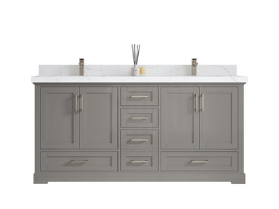 Boston 72 in. W x 22 in. D Double Sink Bathroom Vanity - Willow Bath and Vanity
