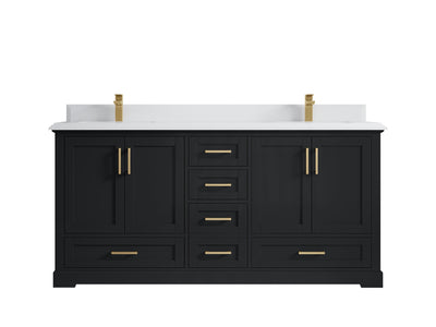Boston 72 in. W x 22 in. D Double Sink Bathroom Vanity - Willow Bath and Vanity