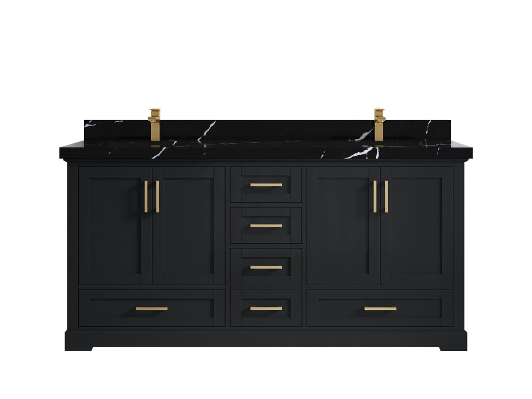 Boston 72 in. W x 22 in. D Double Sink Bathroom Vanity - Willow Bath and Vanity
