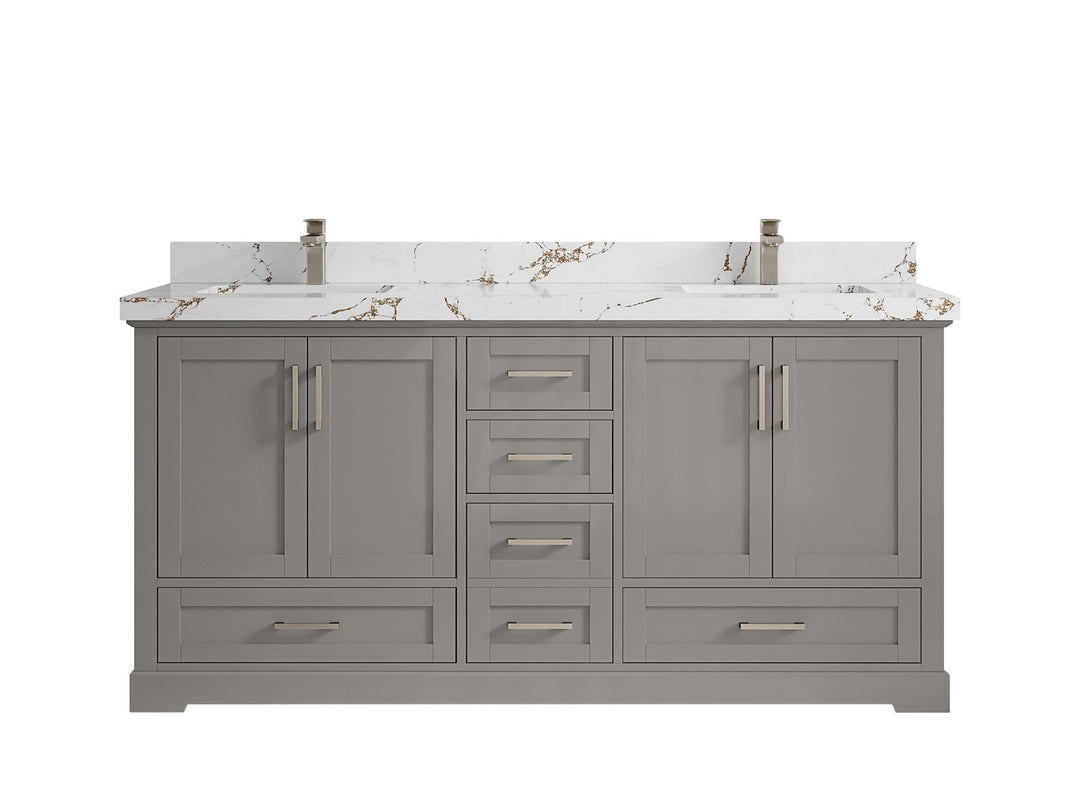 Boston 72 in. W x 22 in. D Double Sink Bathroom Vanity - Willow Bath and Vanity