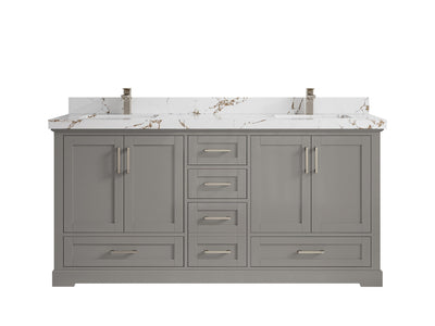 Boston 72 in. W x 22 in. D Double Sink Bathroom Vanity - Willow Bath and Vanity