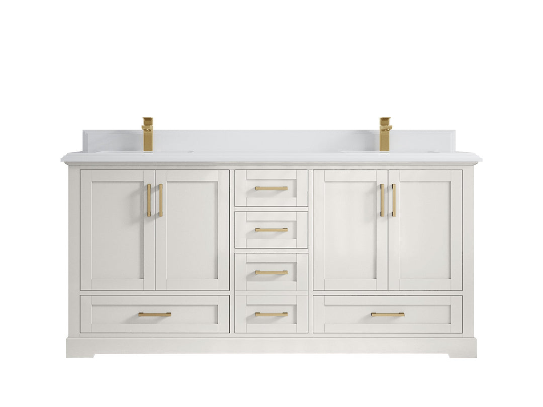 Boston 72 in. W x 22 in. D Double Sink Bathroom Vanity - Willow Bath and Vanity
