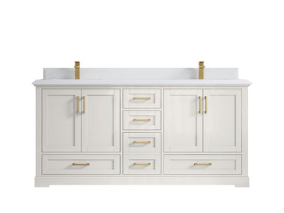 Boston 72 in. W x 22 in. D Double Sink Bathroom Vanity - Willow Bath and Vanity