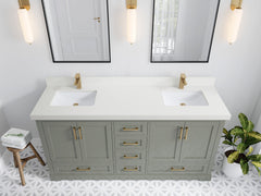 Boston 72 in. W x 22 in. D Double Sink Bathroom Vanity - photo 47