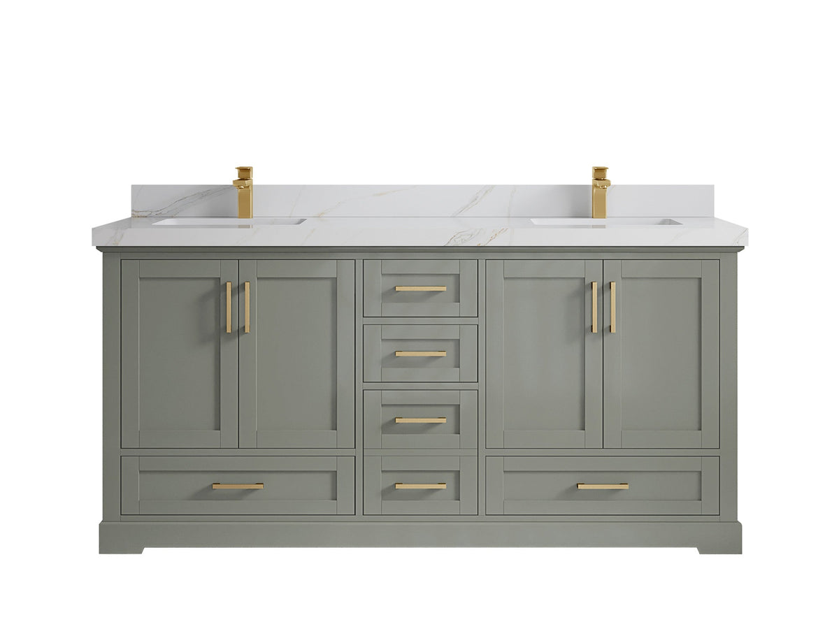 Boston 72 in. W x 22 in. D Double Sink Bathroom Vanity - Willow Bath and Vanity