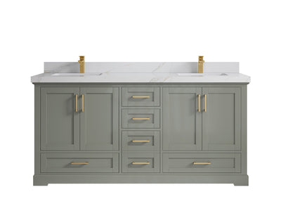 Boston 72 in. W x 22 in. D Double Sink Bathroom Vanity - Willow Bath and Vanity