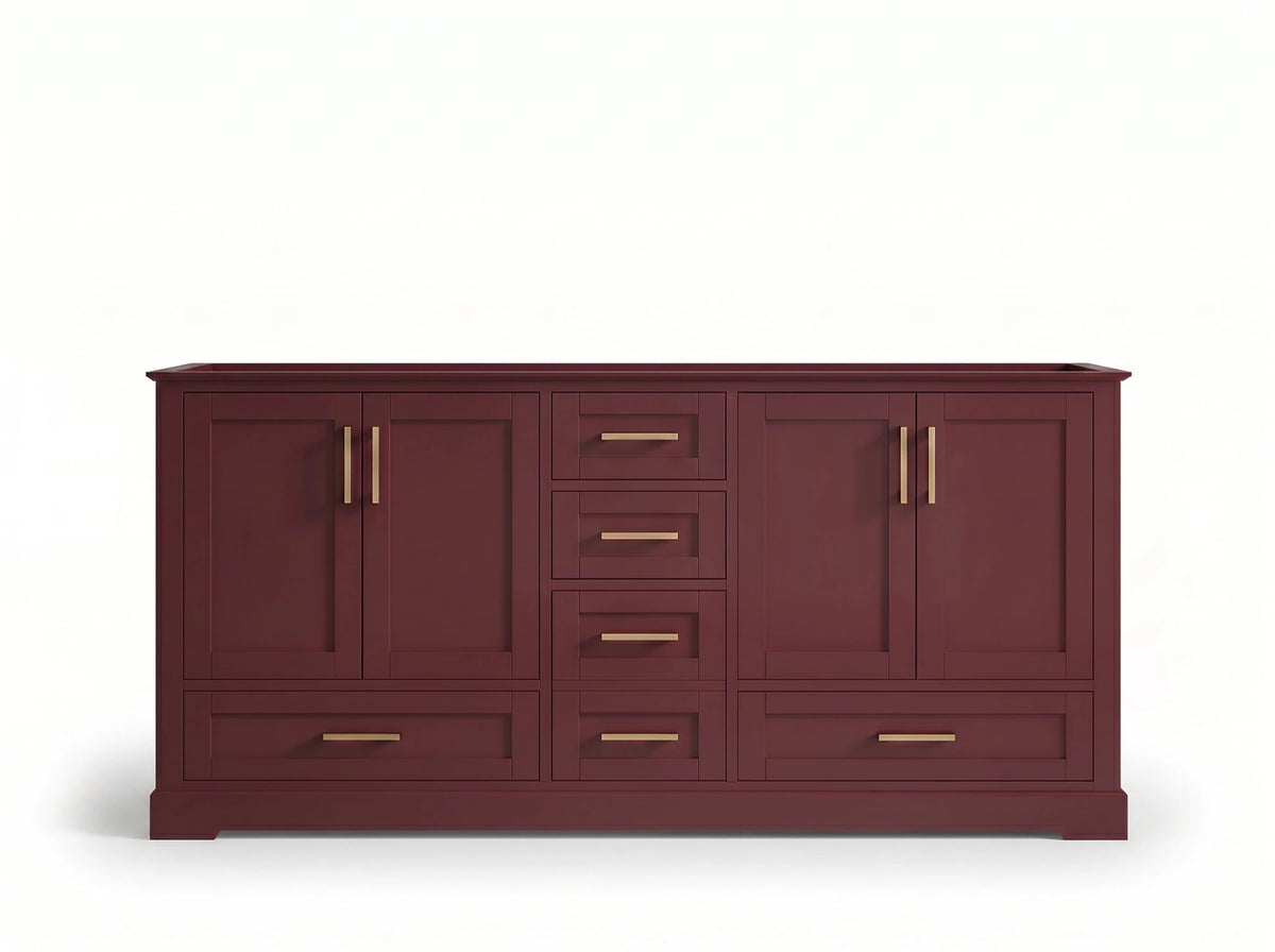 Boston 72 in. W x 22 in. D Double Sink Bathroom Vanity - Willow Bath and Vanity