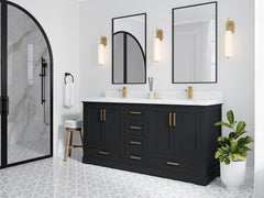 Boston 72 in. W x 22 in. D Double Sink Bathroom Vanity - photo 2