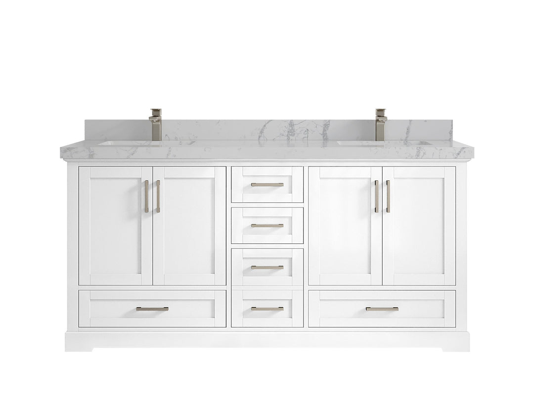 Boston 72 in. W x 22 in. D Double Sink Bathroom Vanity - Willow Bath and Vanity