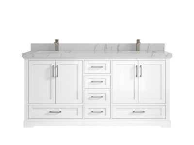 Boston 72 in. W x 22 in. D Double Sink Bathroom Vanity - Willow Bath and Vanity