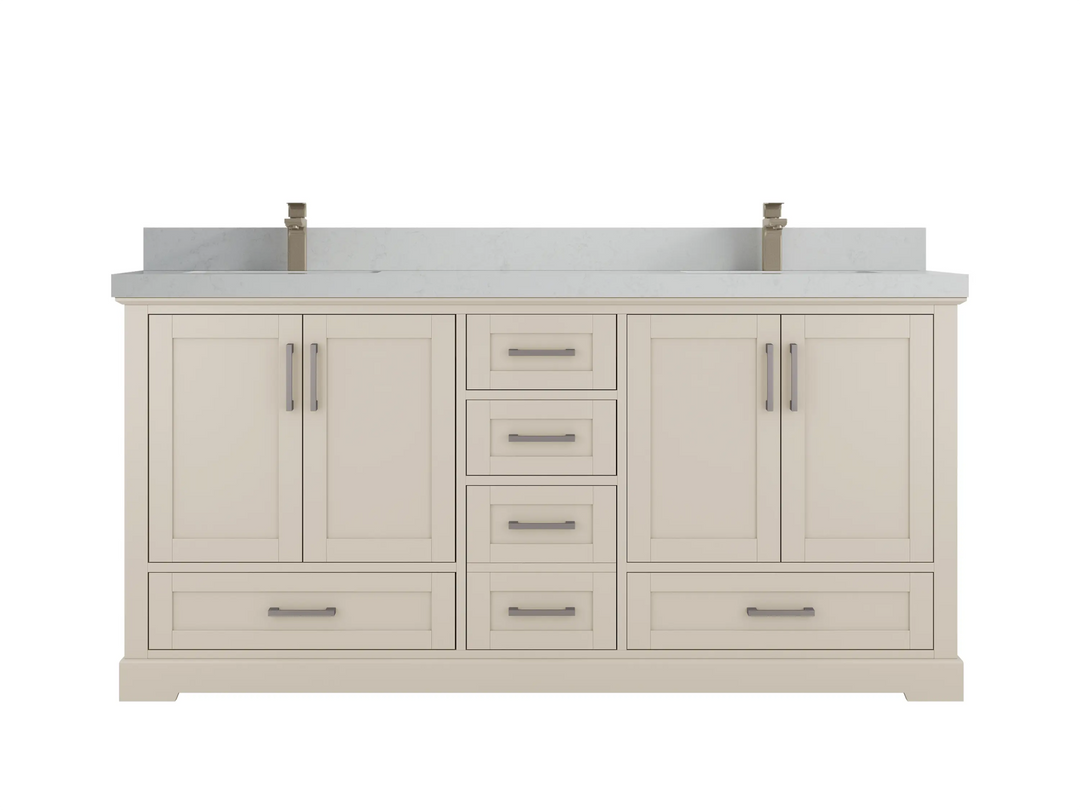 Boston 72 in. W x 22 in. D Double Sink Bathroom Vanity - Willow Bath and Vanity