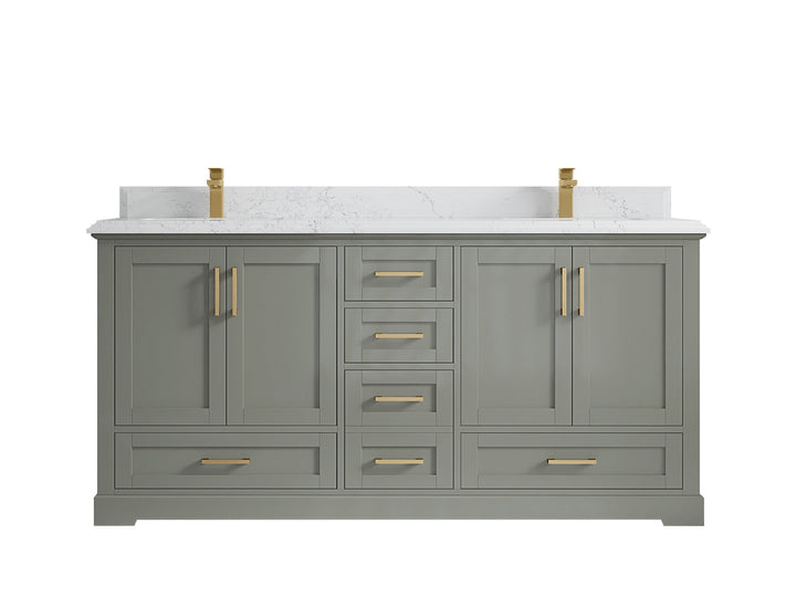 Boston 72 in. W x 22 in. D Double Sink Bathroom Vanity - photo 30
