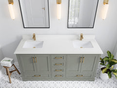 Boston 72 in. W x 22 in. D Double Sink Bathroom Vanity - photo 31