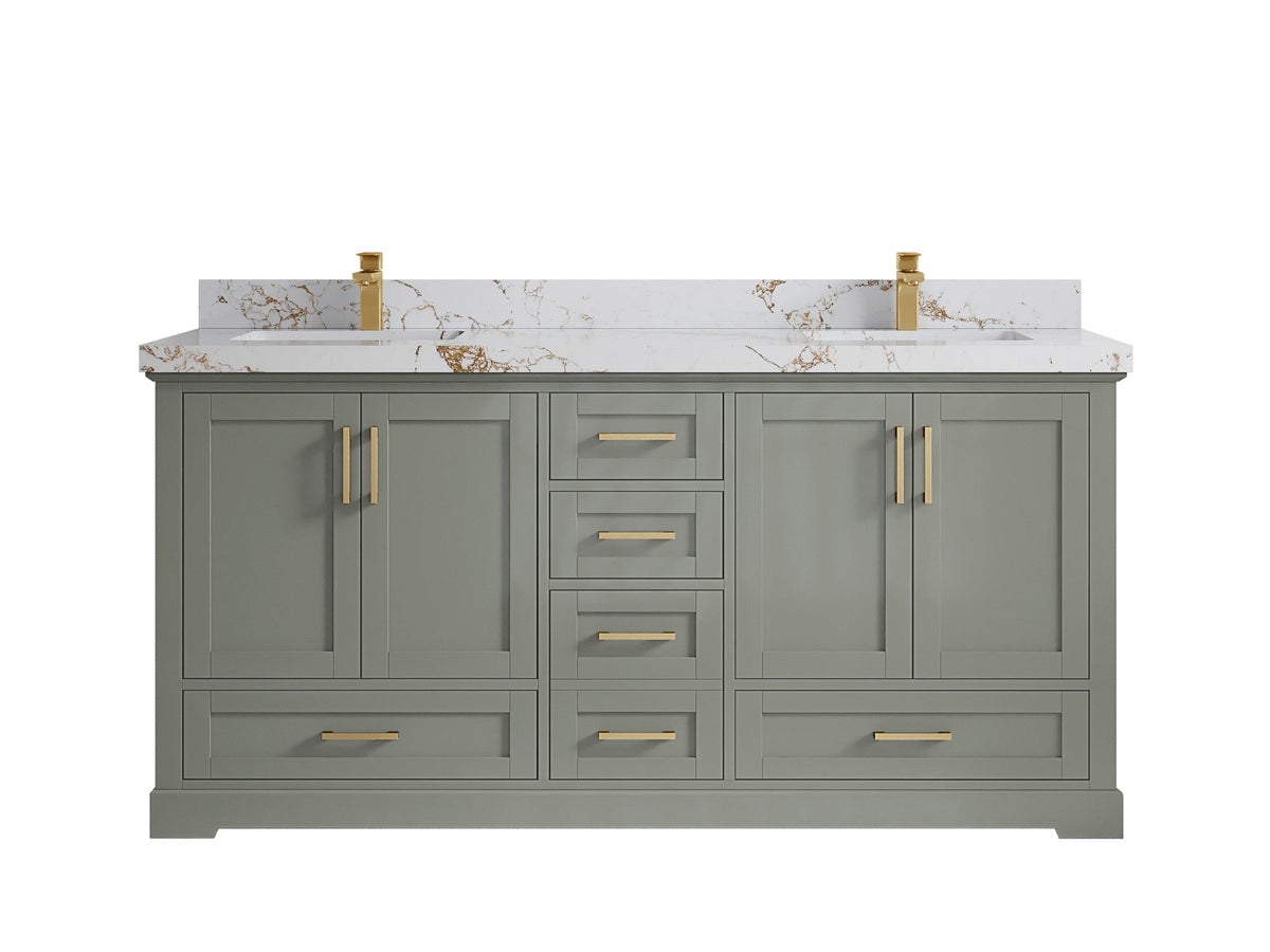 Boston 72 in. W x 22 in. D Double Sink Bathroom Vanity - Willow Bath and Vanity