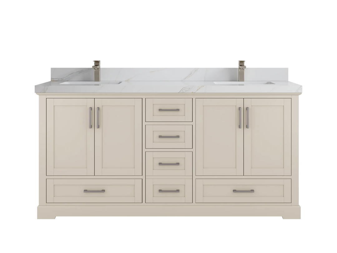Boston 72 in. W x 22 in. D Double Sink Bathroom Vanity - Willow Bath and Vanity