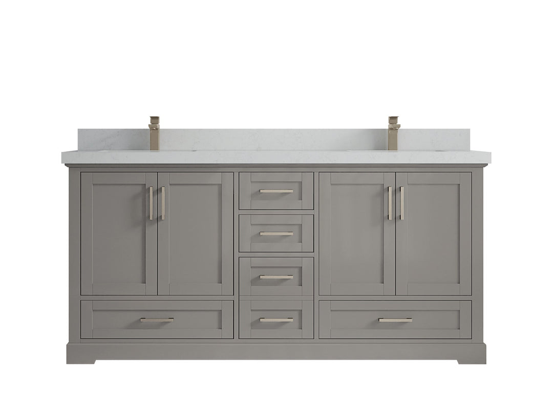 Boston 72 in. W x 22 in. D Double Sink Bathroom Vanity - Willow Bath and Vanity