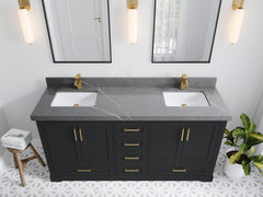 Boston 72 in. W x 22 in. D Double Sink Bathroom Vanity - photo 32