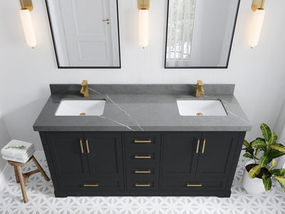 Boston 72 in. W x 22 in. D Double Sink Bathroom Vanity - Willow Bath and Vanity