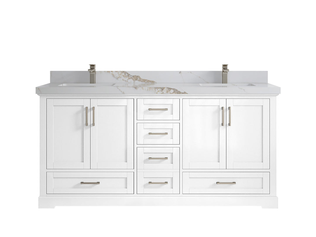 Boston 72 in. W x 22 in. D Double Sink Bathroom Vanity - Willow Bath and Vanity