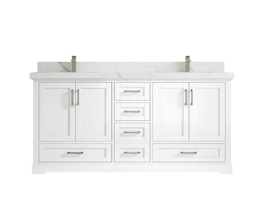 Boston 72 in. W x 22 in. D Double Sink Bathroom Vanity - Willow Bath and Vanity