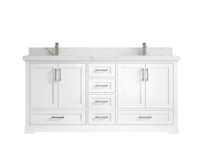 Boston 72 in. W x 22 in. D Double Sink Bathroom Vanity - Willow Bath and Vanity