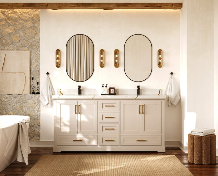 Boston 72 in. W x 22 in. D Double Sink Bathroom Vanity - photo 5