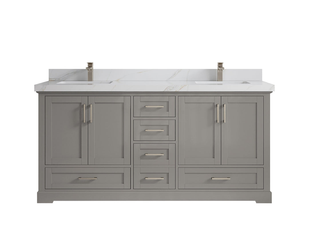 Boston 72 in. W x 22 in. D Double Sink Bathroom Vanity - Willow Bath and Vanity