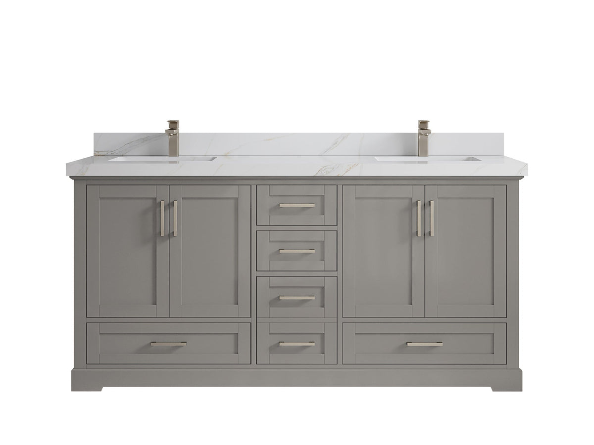 Boston 72 in. W x 22 in. D Double Sink Bathroom Vanity - Willow Bath and Vanity