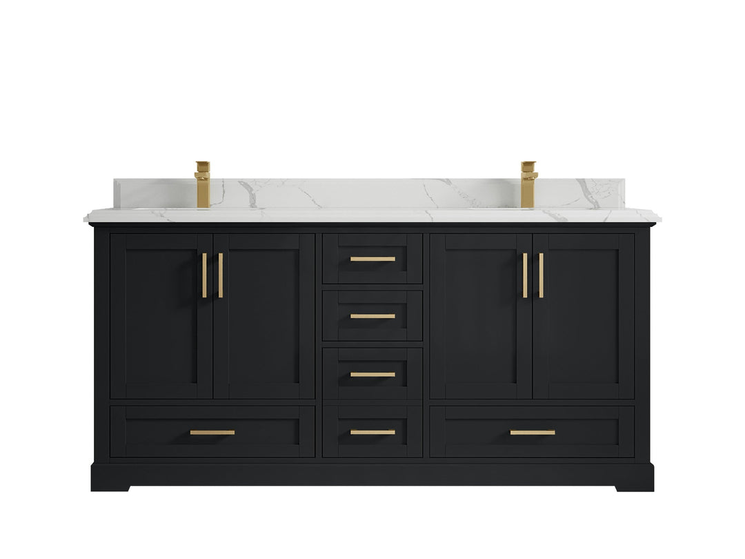 Boston 72 in. W x 22 in. D Double Sink Bathroom Vanity - Willow Bath and Vanity