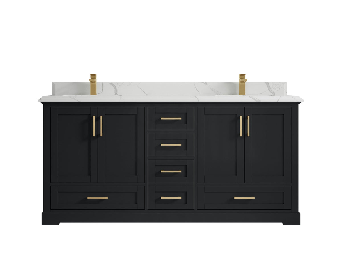 Boston 72 in. W x 22 in. D Double Sink Bathroom Vanity - Willow Bath and Vanity