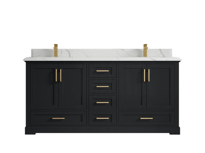 Boston 72 in. W x 22 in. D Double Sink Bathroom Vanity - Willow Bath and Vanity