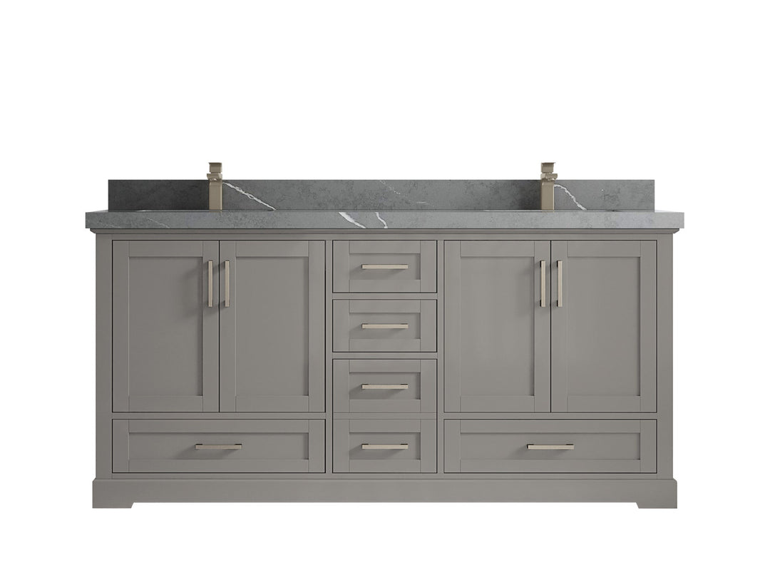 Boston 72 in. W x 22 in. D Double Sink Bathroom Vanity - Willow Bath and Vanity