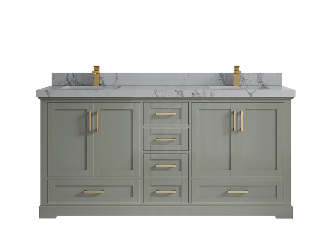 Boston 72 in. W x 22 in. D Double Sink Bathroom Vanity - Willow Bath and Vanity