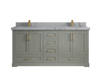 Boston 72 in. W x 22 in. D Double Sink Bathroom Vanity - Willow Bath and Vanity