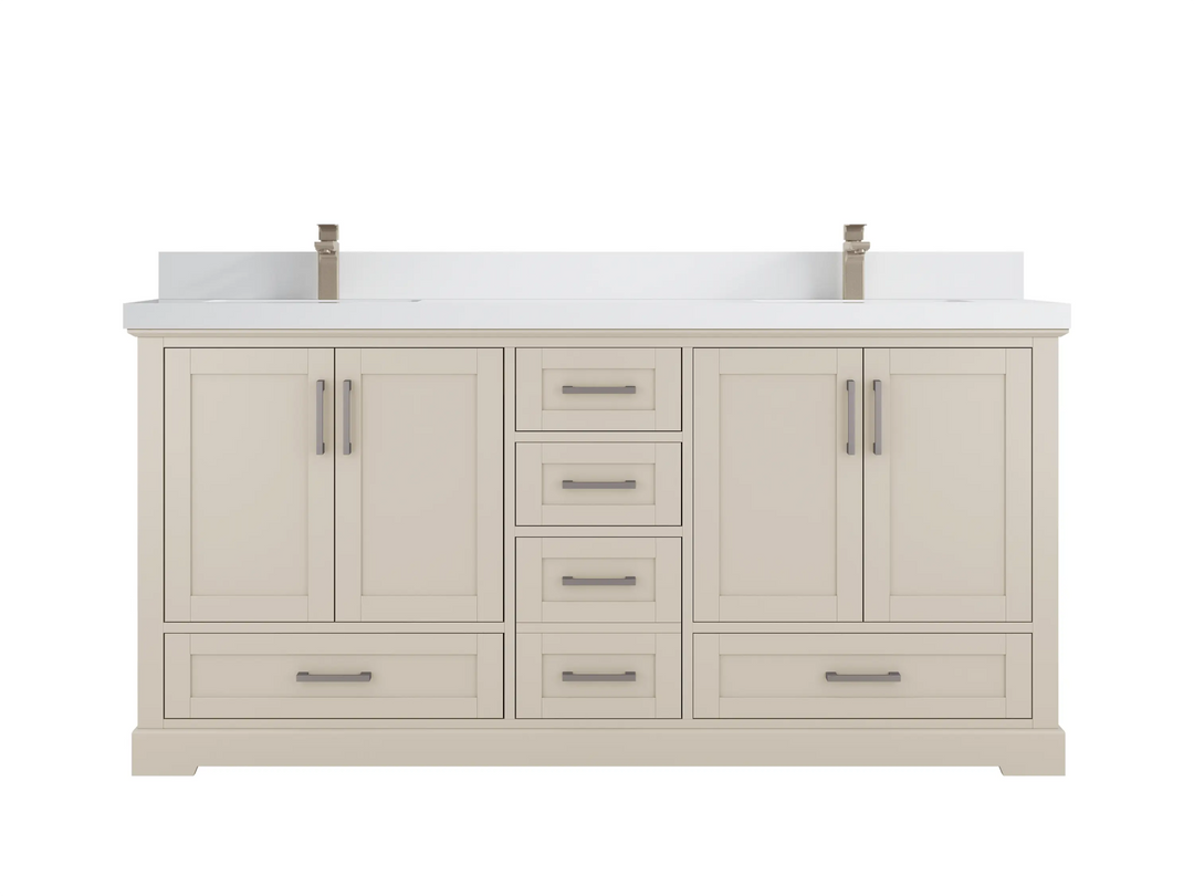 Boston 72 in. W x 22 in. D Double Sink Bathroom Vanity - Willow Bath and Vanity