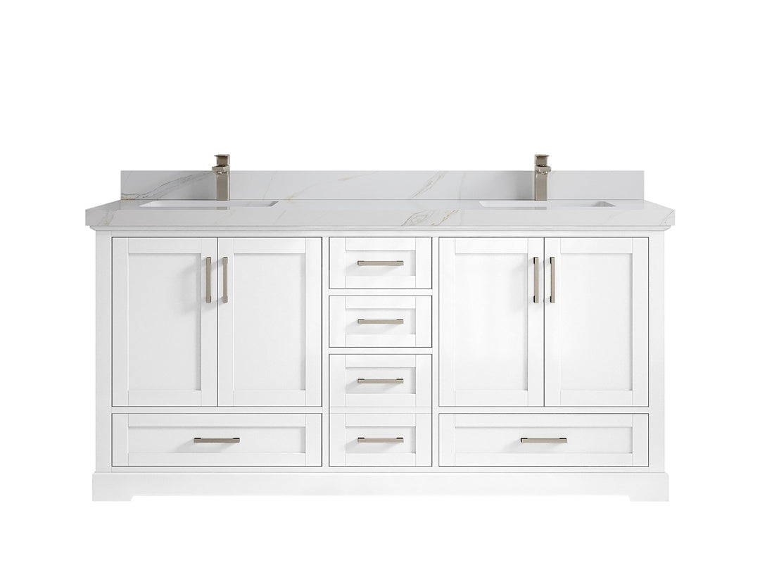 Boston 72 in. W x 22 in. D Double Sink Bathroom Vanity - Willow Bath and Vanity