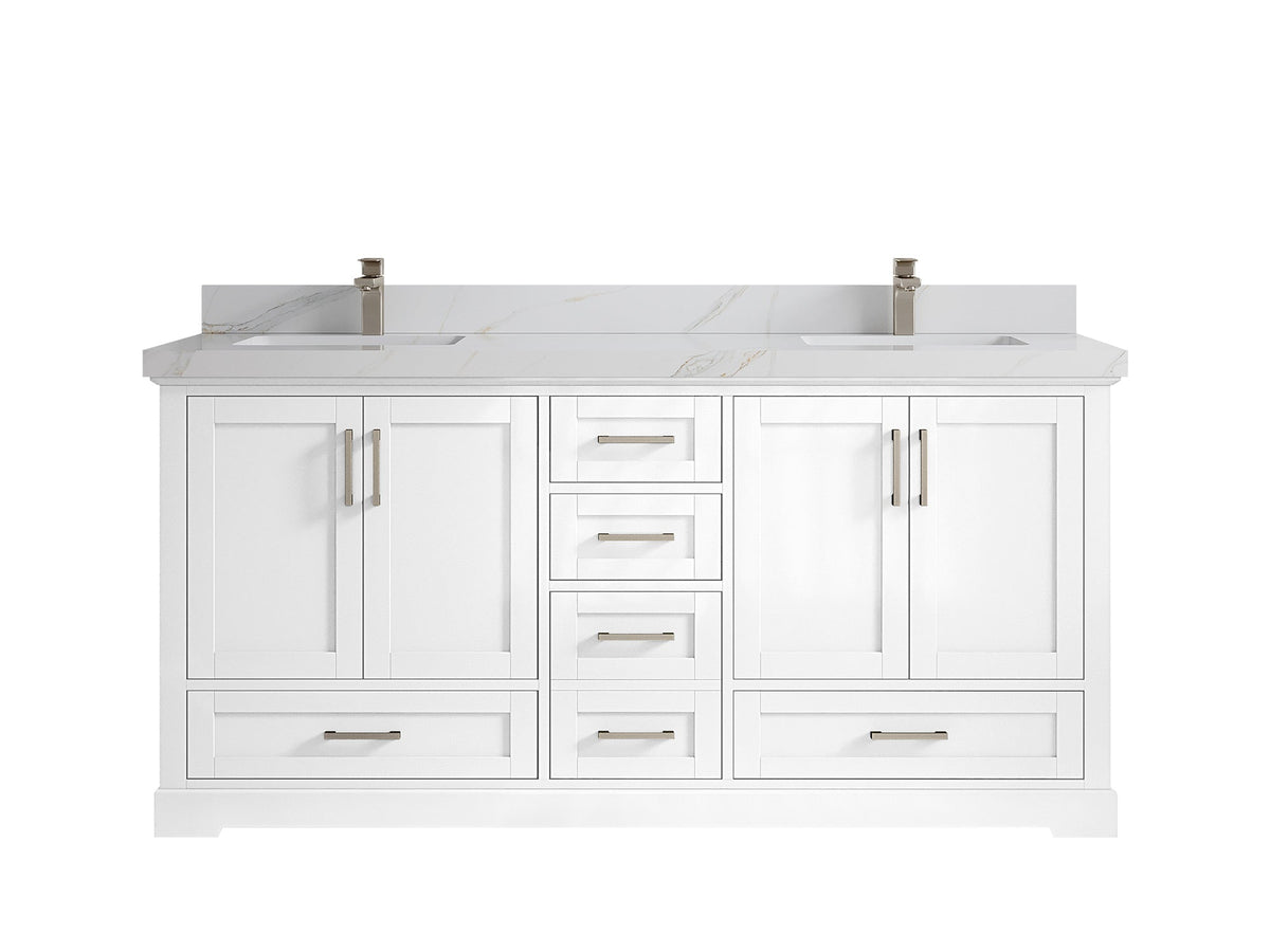 Boston 72 in. W x 22 in. D Double Sink Bathroom Vanity - Willow Bath and Vanity