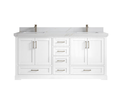Boston 72 in. W x 22 in. D Double Sink Bathroom Vanity - Willow Bath and Vanity